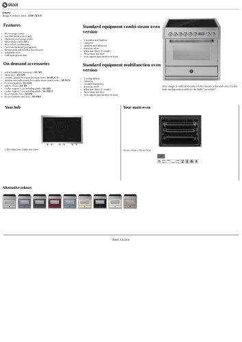 Genesi Range Cookers, Inox , G9F-5FI/F