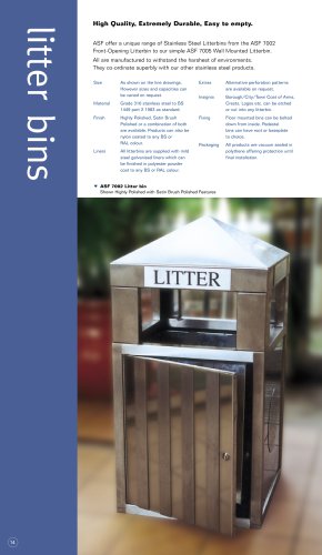 Litter bins