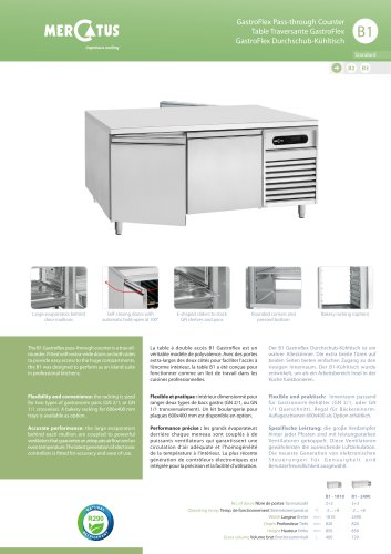 B1 GastroFlex Pass-through Counter