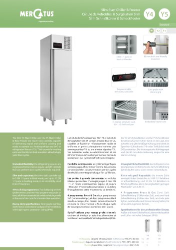 Y4/Y5 Slim Blast Chiller & Freezer