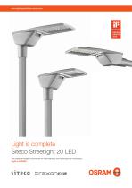 Light is complete Siteco Streetlight 20 LED