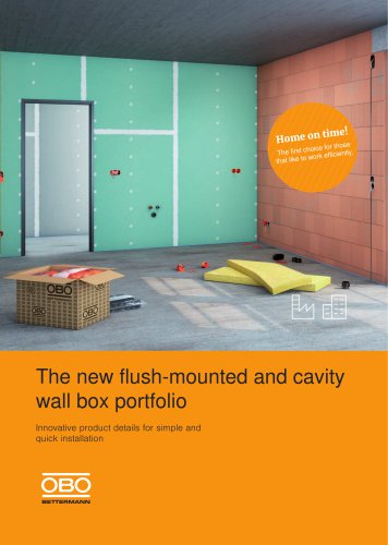 The new Flush-Mounted and Cavity Wall Box Portfolio