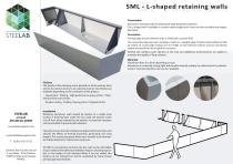 STEELAB SML - Planters in L-Shaped dividers