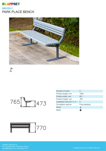 PARK PLACE BENCH