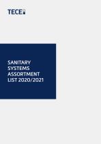 SANITARY SYSTEMS ASSORTMENT LIST 2020/2021