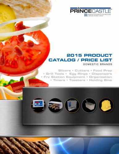 2015 PRODUCT CATALOG / PRICE LIST