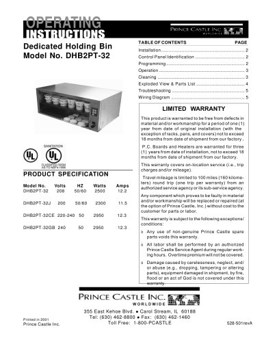 Dedicated Holding Bins