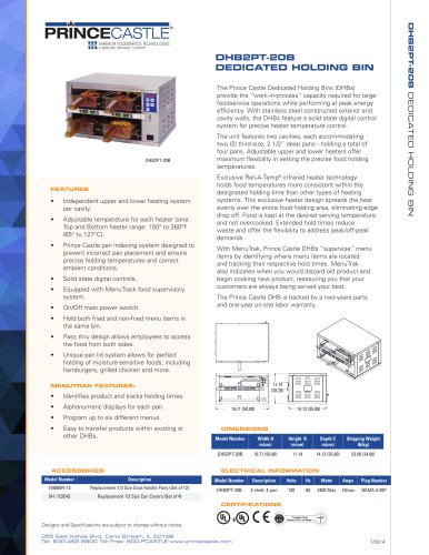 DHB2PT-20B DEDICATED HOLDING BIN