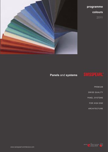 Swisspearl Programme Colours 2011