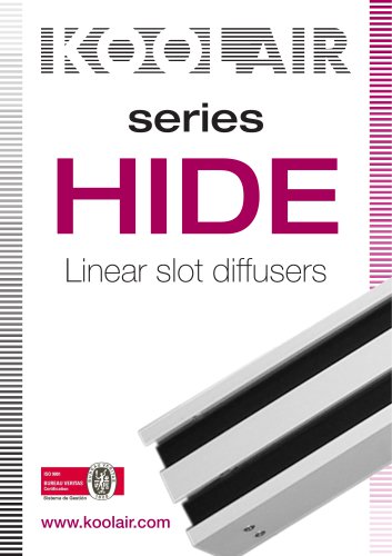 Series HIDE Linear slot diffusers