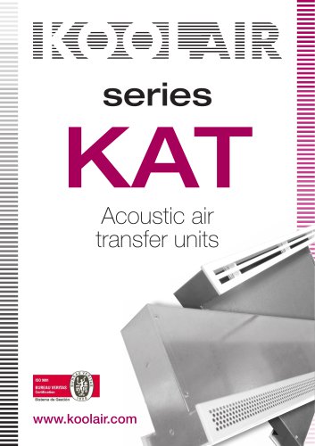 Series KAT Acoustic air transfer units