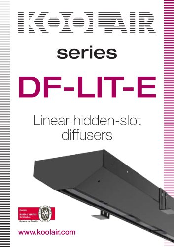 series Linear hidden-slot diffusers www.koolair.com DF-LIT-E