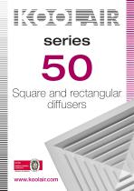 Square diffusers – Series 50