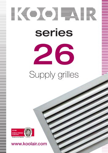 Supply grilles – Series 26