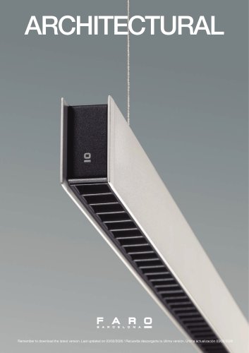 Architectural Lighting Catalogue 2026 - Faro Barcelona