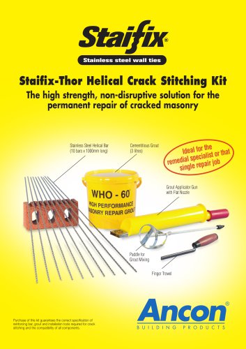 Staifix-Thor Helical Crack Stitching Kit