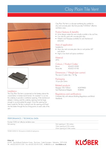 Clay Plain Tile Vent