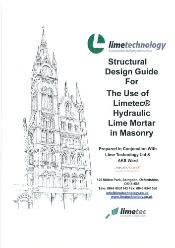 Structural Design guide for the use of Limetec® hydraulic Lime Mortars in Masonry