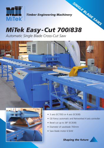 Automatic Single Blade Cross-Cut Saw