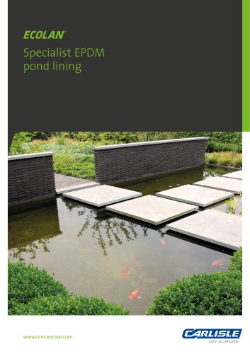 ECOLAN® Specialist EPDM pond lining