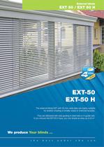 External blinds slat 50 mm