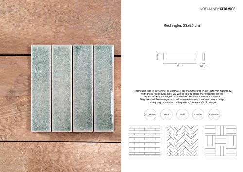 Product sheet-Rectangles-5,5x23-Normandy Ceramics