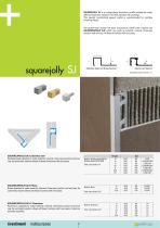 Square section trims for coverings: SQUAREJOLLY SJ