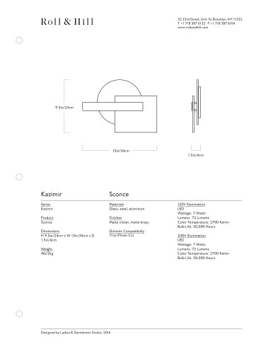 Kazimir Sconce