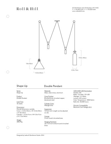 Shape Up Double Pendant