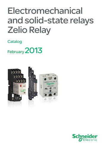 Electromechanical and solid-state relays Zelio Relay - 2013