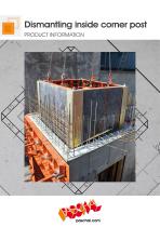 Dismantling inside corner post - Product Information