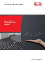 Floor heating and cooling systems