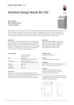 Stainless Design Waste Bin 292