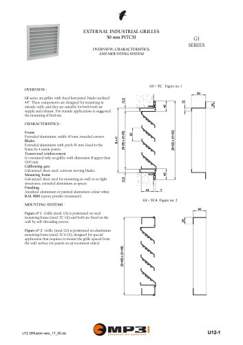 EXTERNAL INDUSTRIAL GRILLES