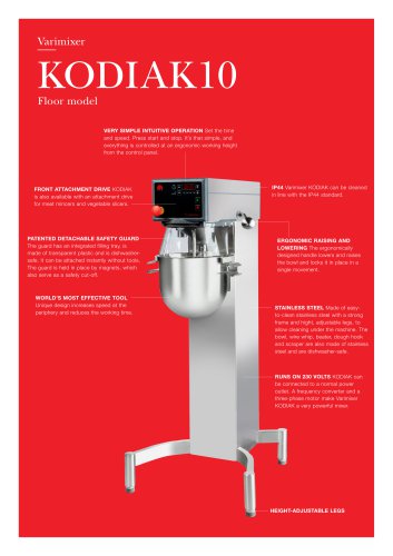 KODIAK 10 - Floor model - Data sheet