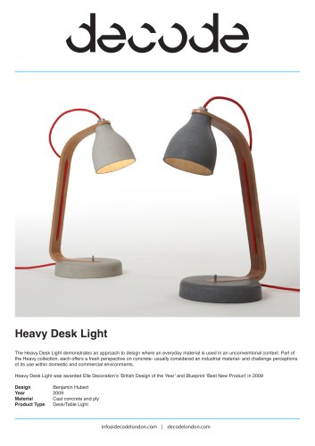 HEAVY DESK LIGHT