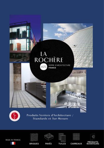 Catalogue La Roch&egrave;re glass architecture