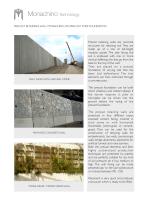 PRECAST RETAINING WALL MONACHINO ON PRECAST STRIP FOUNDATION