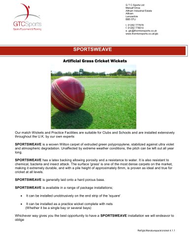 Sportsweave : Cricket Surfaces -