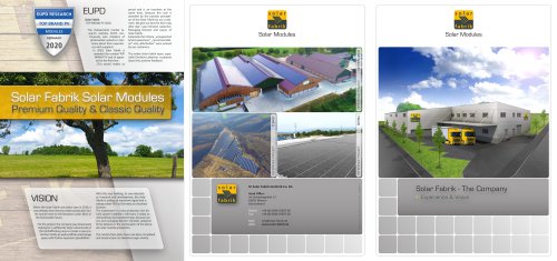 SolarFabrik company brochure