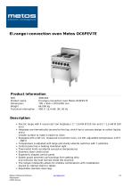 El.range+convection oven Metos OC6FEV7E