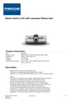 Metos iVario 2-XS with standard 90mm feet