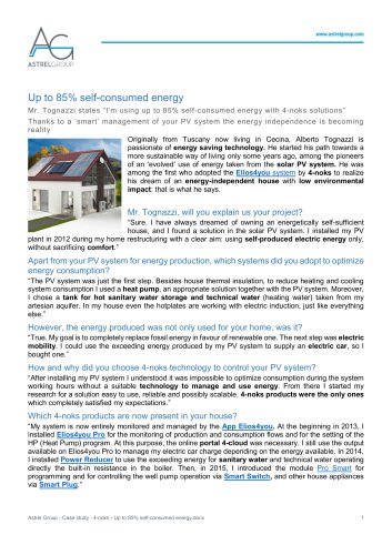 Astrel Group - Case study - 4-noks - Up to 85% self-consumed energy