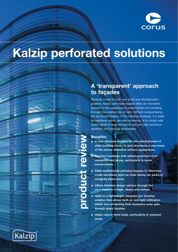 Kalzip perforated solutions brochure