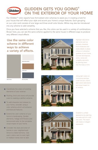 Glidden® ON the exterior of your home