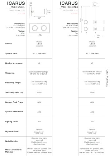 ICARUS MULTIWALL / MULTICEILING