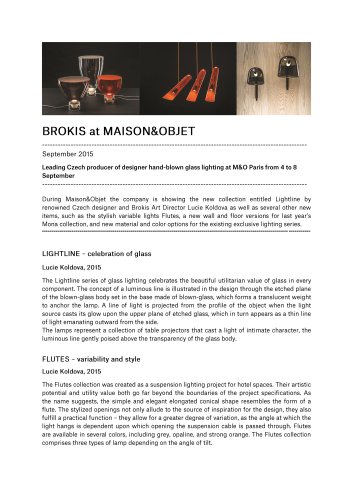 BROKIS at MAISON & OBJET