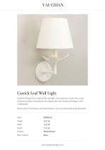 Carrick Leaf Wall Light