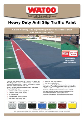 Heavy Duty Anti Slip Traffic Paint