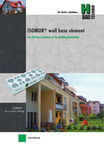 ISOMUR® PLUS WALL BASE ELEMENTS